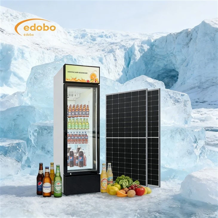Congelador de begudes amb energia solar AC/DC Congelador de vi de porta de vidre